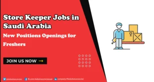 Store Keeper Jobs in Saudi Arabia